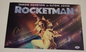 TARON EGERTON SIGNED 11×17 PHOTO POSTER ROCKETMAN ELTON JOHN PSA/DNA COA COLLECTIBLE MEMORABILIA