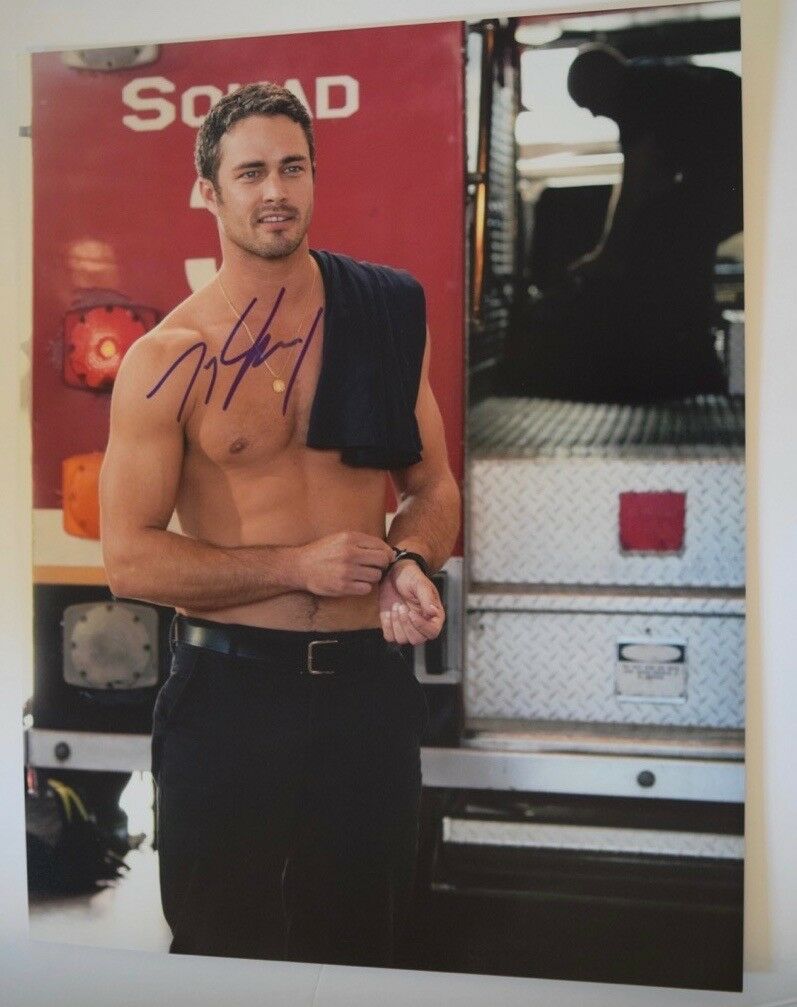 Taylor Kinney Signed Autographed 11x14 Photo Chicago Fire Shirtless ...