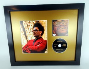 THE WEEKND AUTOGRAPHED SIGNED 16×20 FRAMED DISPLAY HEARTLESS ACOA COLLECTIBLE MEMORABILIA