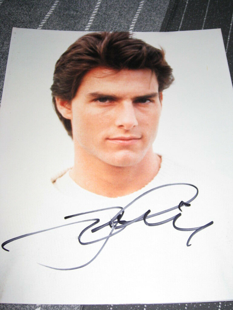 TOM CRUISE SIGNED AUTOGRAPH 8×10 TOP GUN VAMPIRE COA E COLLECTIBLE MEMORABILIA