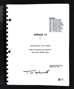 TOM HANKS APOLLO 13 AUTHENTIC SIGNED MOVIE SCRIPT AUTOGRAPHED BAS #C19693 COLLECTIBLE MEMORABILIA
