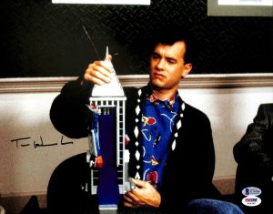 TOM HANKS BIG AUTHENTIC SIGNED 11×14 PHOTO AUTOGRAPHED BAS #G74186 COLLECTIBLE MEMORABILIA
