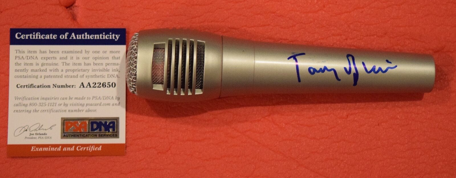 TONY BLAIR BRITISH UK PRIME MINISTER SIGNED AUTOGRAPHED MICROPHONE PSA/DNA COA COLLECTIBLE MEMORABILIA