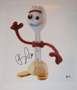TONY HALE SIGNED AUTOGRAPHED 11×14 PHOTO FORKY TOY STORY 4 BAS BECKETT COA COLLECTIBLE MEMORABILIA