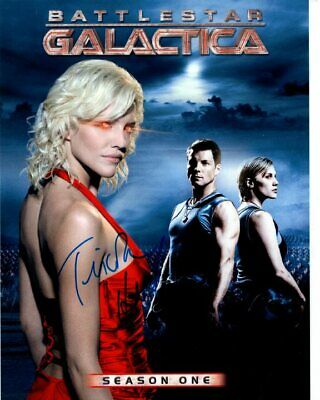 TRICIA HELFER Autographed BATTLESTAR GALACTICA NUMBER SIX SHELLY ...