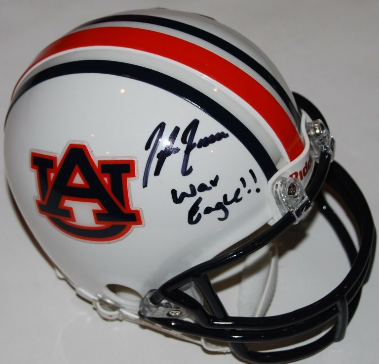 TYLER FROMM SIGNED (AUBURN TIGERS) AUTOGRAPH MINI FOOTBALL HELMET W/COA C  COLLECTIBLE MEMORABILIA