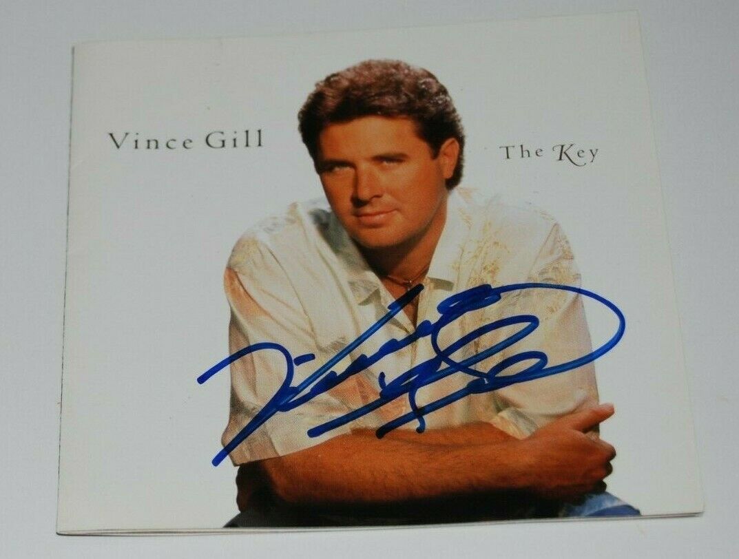 VINCE GILL signed (THE KEY) autographed CD Cover W/COA Collectible Memorabilia
