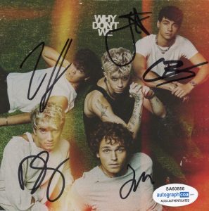 WHY DON’T WE “THE GOOD TIMES AND THE BAD ONES” AUTOGRAPH SIGNED CD ACOA COLLECTIBLE MEMORABILIA