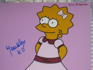 YEARDLEY SMITH Signed "Lisa Simpson" THE SIMPSONS Show Script ~ BAS Beckett COA 