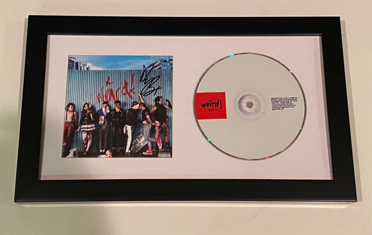 YUNGBLUD SIGNED AUTOGRAPHED WEIRD! FRAMED MATTED CD DISPLAY COA COLLECTIBLE MEMORABILIA