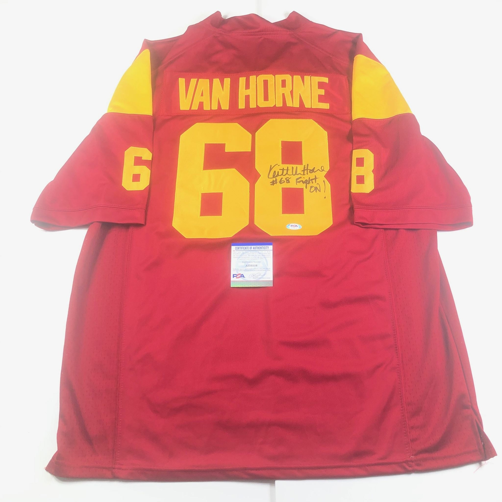 KEITH VAN HORNE SIGNED JERSEY PSA/DNA USC TROJANS AUTOGRAPHED COLLECTIBLE MEMORABILIA