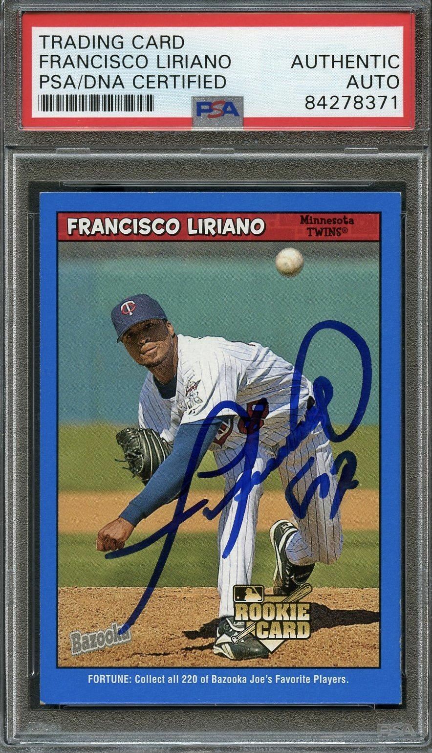 2006 Topps Bazooka #206 Francisco Liriano Signed Card PSA Slabbed Auto Twins RC