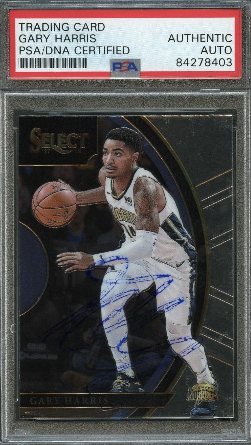 2018 Panini Select #91 Gary Harris signed Auto Card PSA/DNA Slabbed Nuggets
