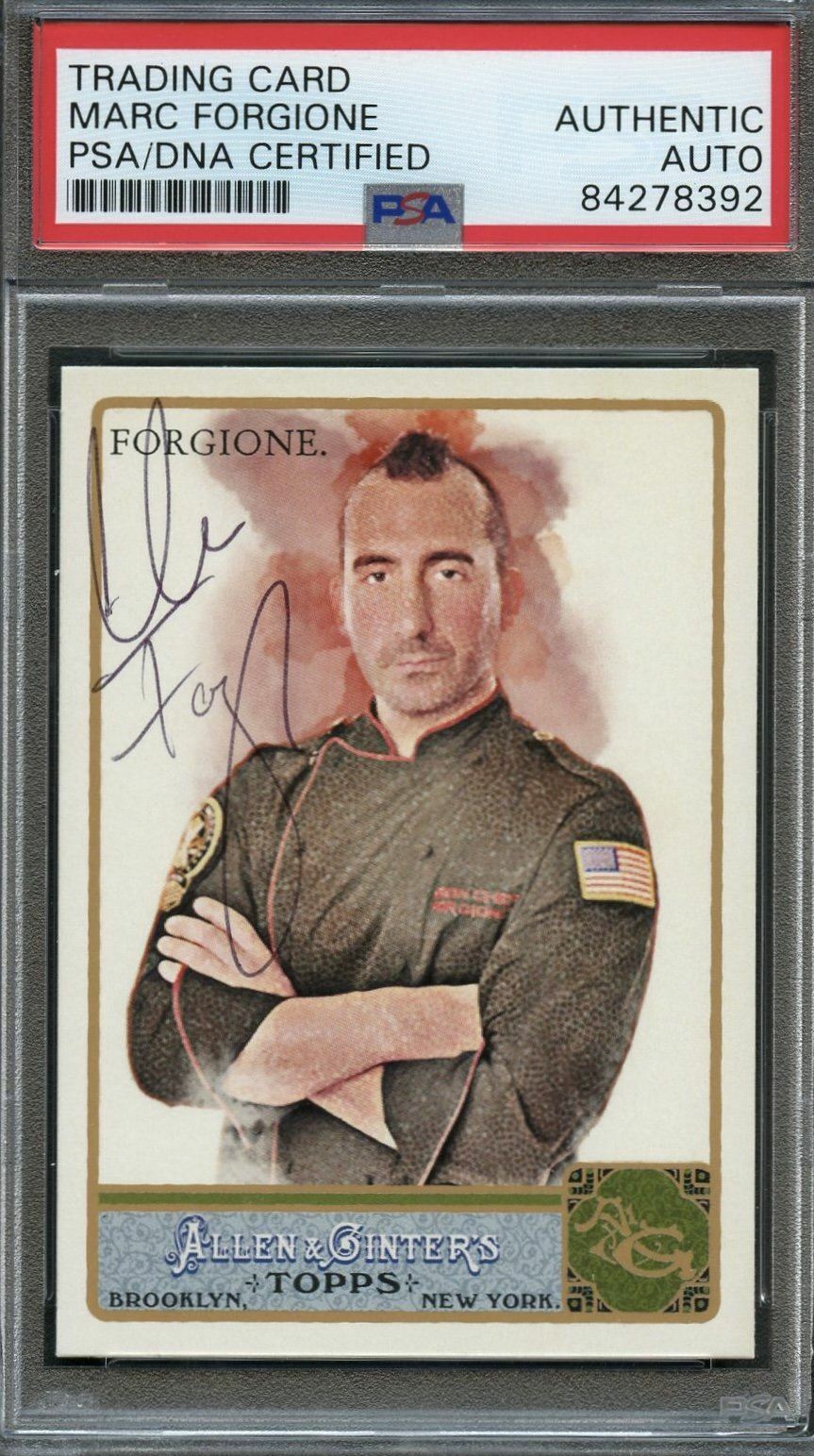 2011 Topps Allen & Ginter #11 Marc Forgione Signed Card PSA Slabbed Auto Restaur