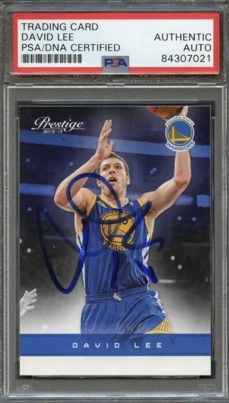2012-13 Panini Prestige #90 David Lee Signed Card AUTO PSA Slabbed