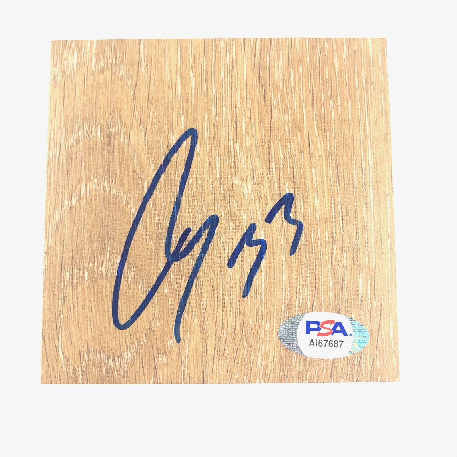MIRZA TELETOVIC SIGNED FLOORBOARD PSA/DNA AUTOGRAPHED COLLECTIBLE MEMORABILIA