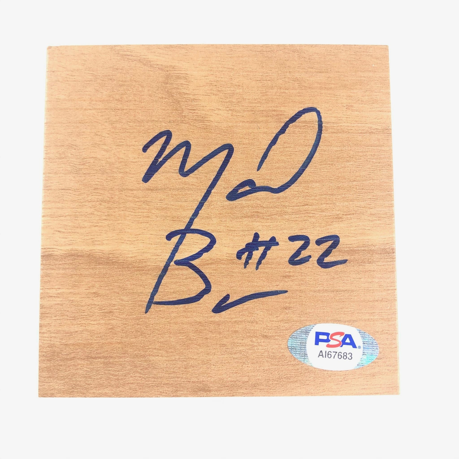 Markel Brown Signed Floorboard PSA/DNA Autographed Brooklyn Nets