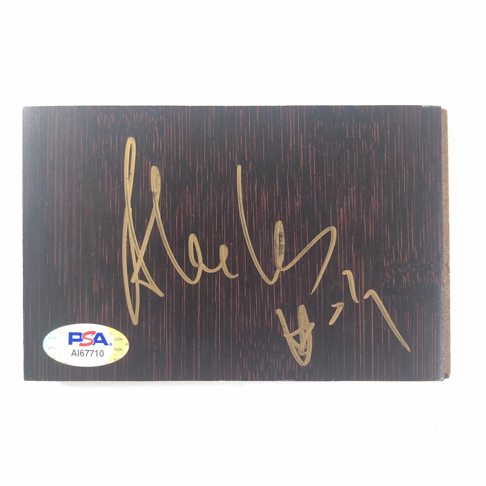 ALEX LEN SIGNED FLOORBOARD PSA/DNA WASHINGTON WIZARDS AUTOGRAPHED COLLECTIBLE MEMORABILIA
