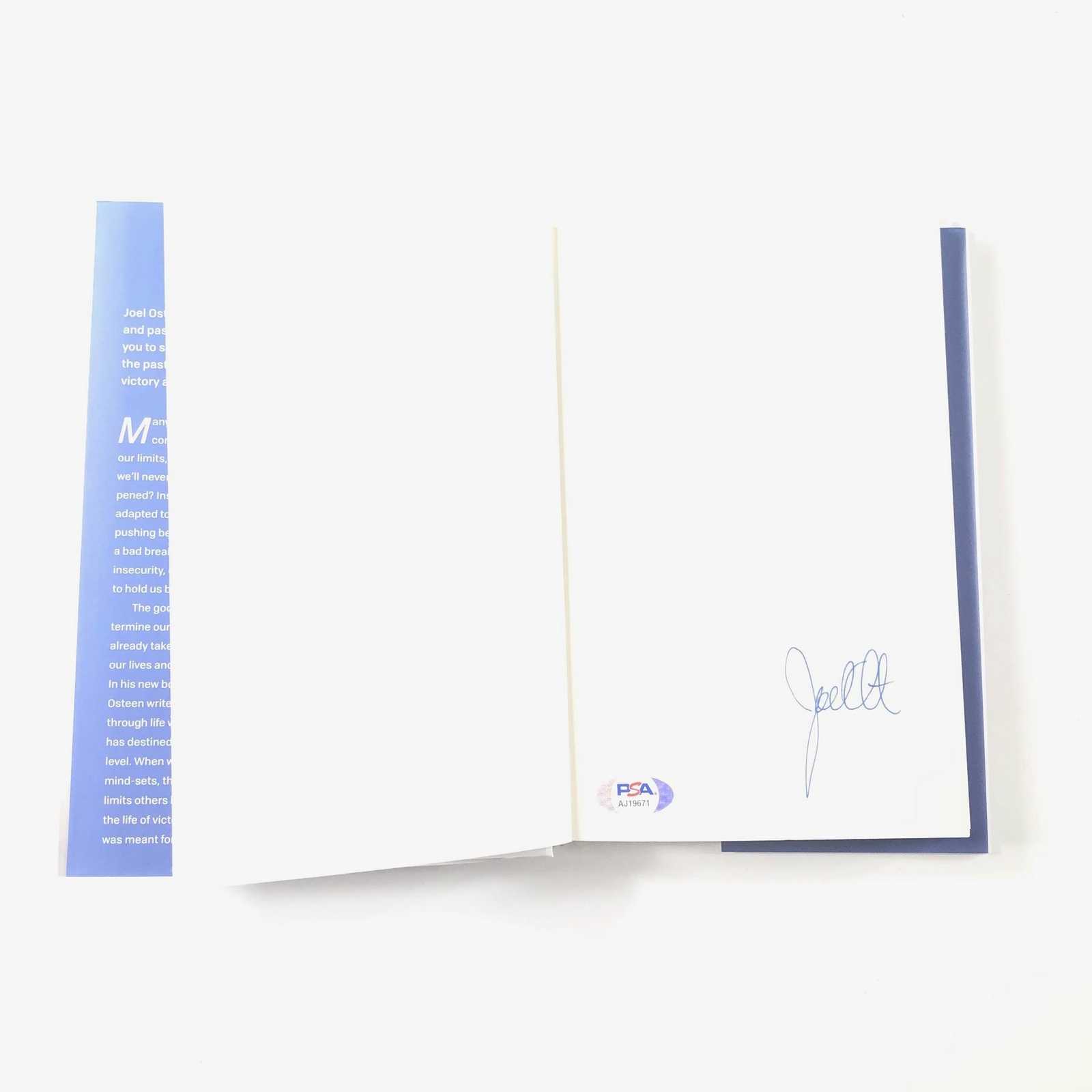 JOEL OSTEEN SIGNED BOOK NEXT LEVEL THINKING PSA/DNA AUTOGRAPHED COLLECTIBLE MEMORABILIA