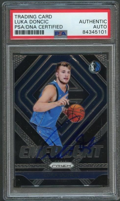 2018-19 PANINI PRIZM #3 Luka Doncic Signed Card AUTO PSA Slabbed Mavericks