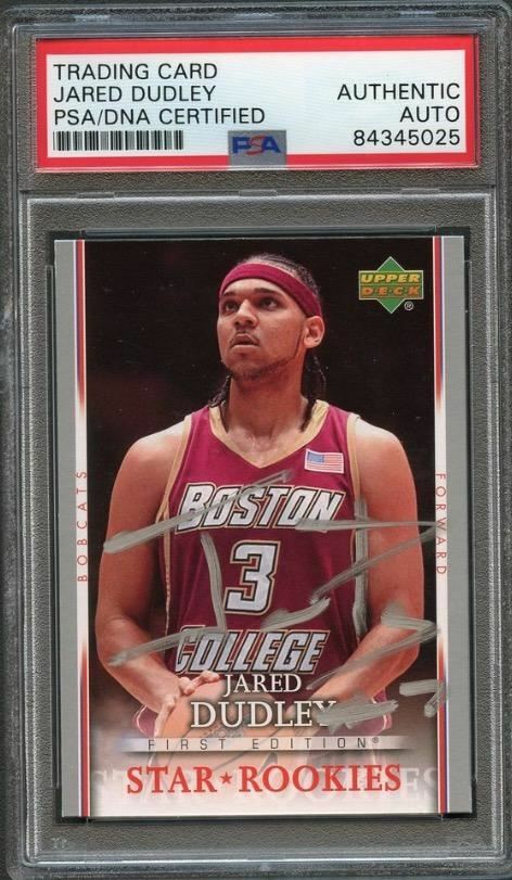 2007-08 UPPER DECK FIRST EDITION #222 JARED DUDLEY SIGNED ROOKIE CARD AUTO PSA S COLLECTIBLE MEMORABILIA