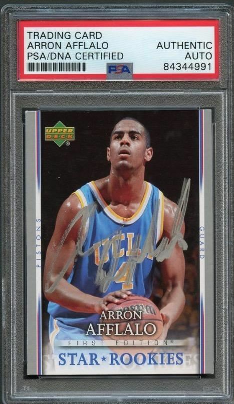 2007-08 UPPER DECK FIRST EDITION #226 ARRON AFFLALO SIGNED CARD AUTO PSA SLABBED COLLECTIBLE MEMORABILIA