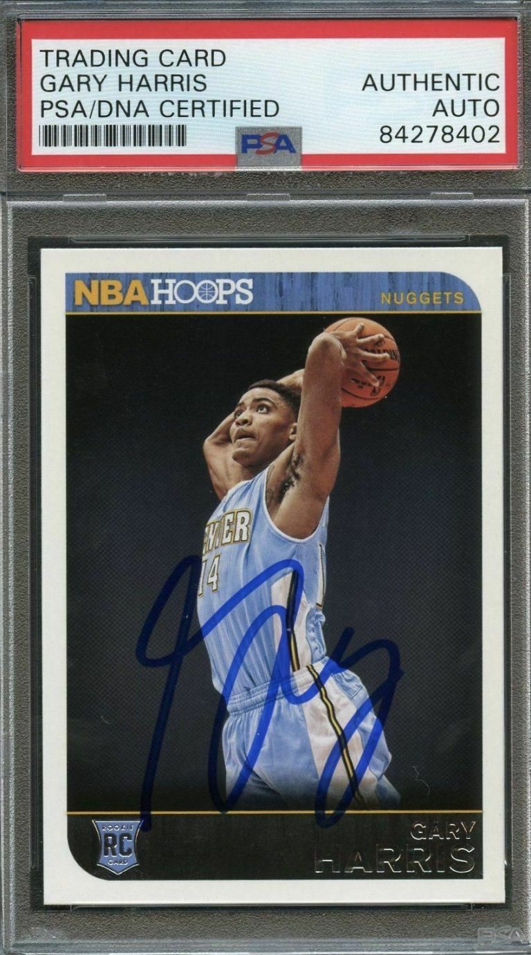 2014 PANINI NBA HOOPS #277 GARY HARRIS SIGNED AUTO CARD PSA/DNA SLABBED NUGGETS COLLECTIBLE MEMORABILIA