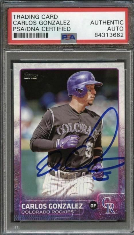 Carlos Gonzalez 2015 Topps #479 Colorado Rockies Baseball Card