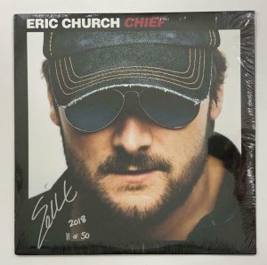 ERIC CHURCH SIGNED AUTOGRAPH ALBUM VINYL RECORD – CHIEF LE #11/50 VERY RARE JSA COLLECTIBLE MEMORABILIA