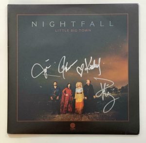 LITTLE BIG TOWN SIGNED AUTOGRAPH ALBUM VINYL RECORD – NIGHTFALL PHILLIP SWEET +3 COLLECTIBLE MEMORABILIA