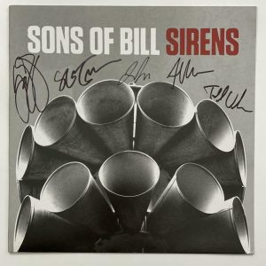 SONS OF BILL FULL BAND (X5) SIGNED AUTOGRAPH ALBUM VINYL RECORD – SIREN RARE! COLLECTIBLE MEMORABILIA