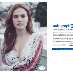 Zoey Deutch Signed Autographed 8x10 Photo The Politician Sexy Actress ACOA COA