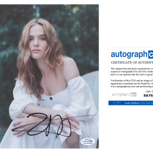 Zoey Deutch Signed Autographed 8x10 Photo The Politician Sexy Actress ACOA COA