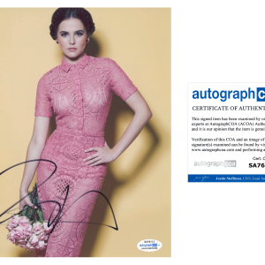 Zoey Deutch Signed Autographed 8x10 Photo The Politician Sexy Actress ACOA COA