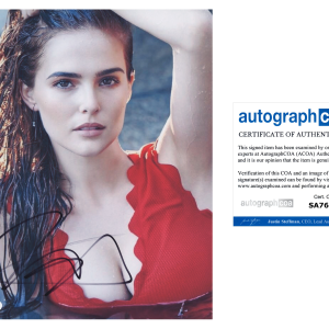 Zoey Deutch Signed Autographed 8x10 Photo The Politician Sexy Actress ACOA COA