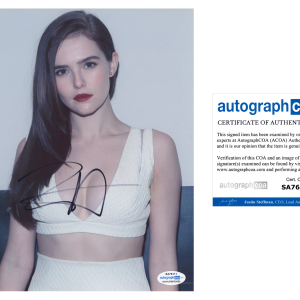 Zoey Deutch Signed Autographed 8x10 Photo The Politician Sexy Actress ACOA COA