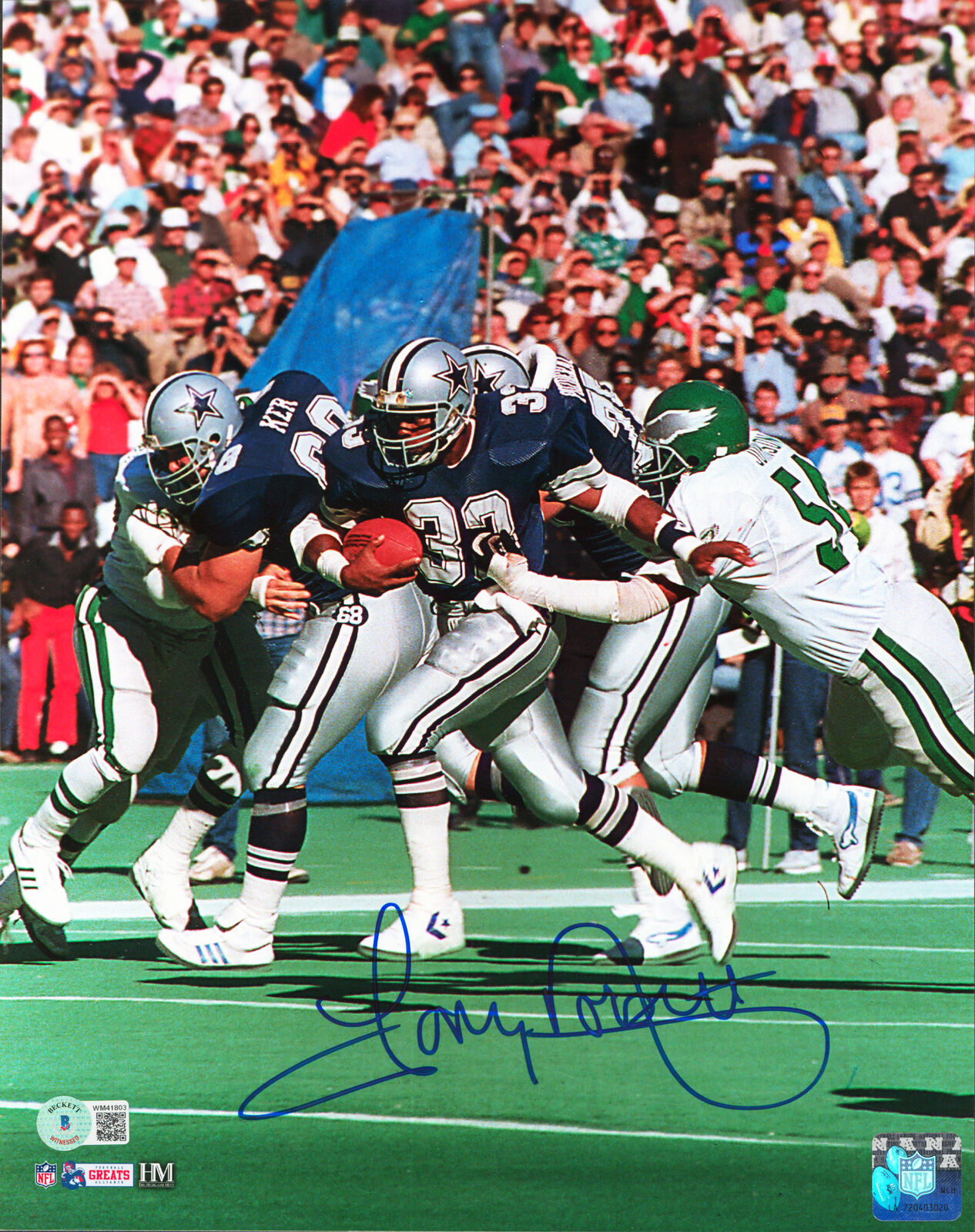 Cowboys Tony Dorsett Authentic Signed 11x14 Vertical Photo BAS ...