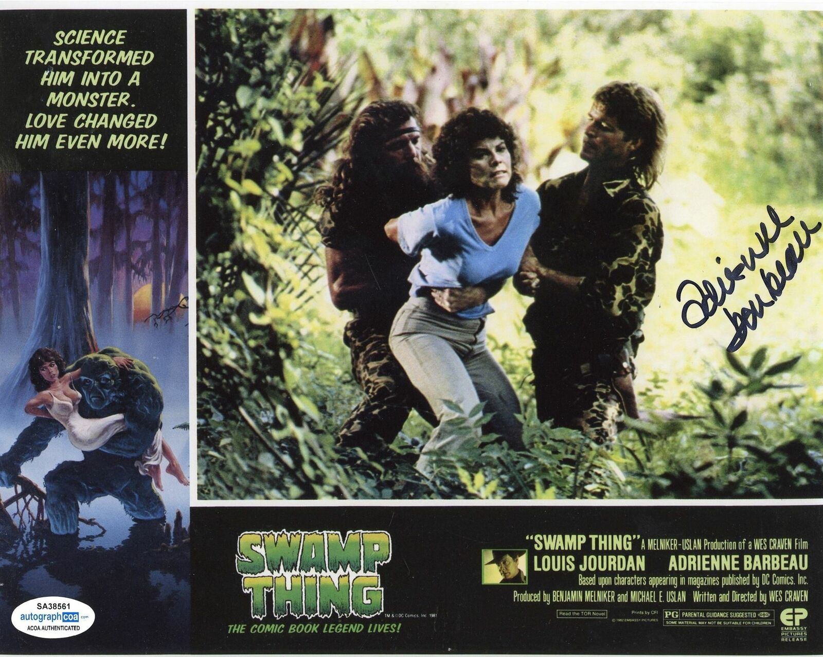 ADRIENNE BARBEAU SIGNED SWAMP THING 8X10 PHOTO ACOA | Autographia