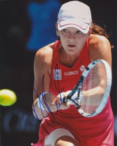 AGNIESZKA RADWANSKA SIGNED WTA TENNIS 8X10 PHOTO 3 COLLECTIBLE MEMORABILIA
