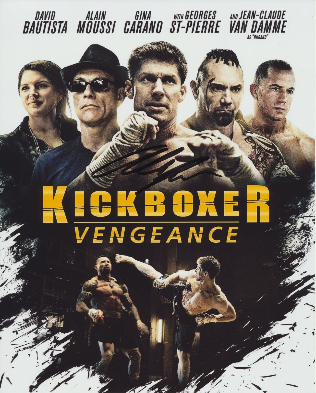 ALAIN MOUSSI SIGNED KICKBOXER: VENGEANCE 8X10 PHOTO 2 | Autographia