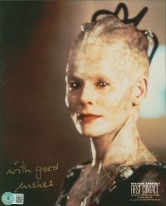 ALICE KRIGE STAR TREK FIRST CONTACT AUTHENTIC SIGNED 8×10 PHOTO BAS #BA74129 COLLECTIBLE MEMORABILIA