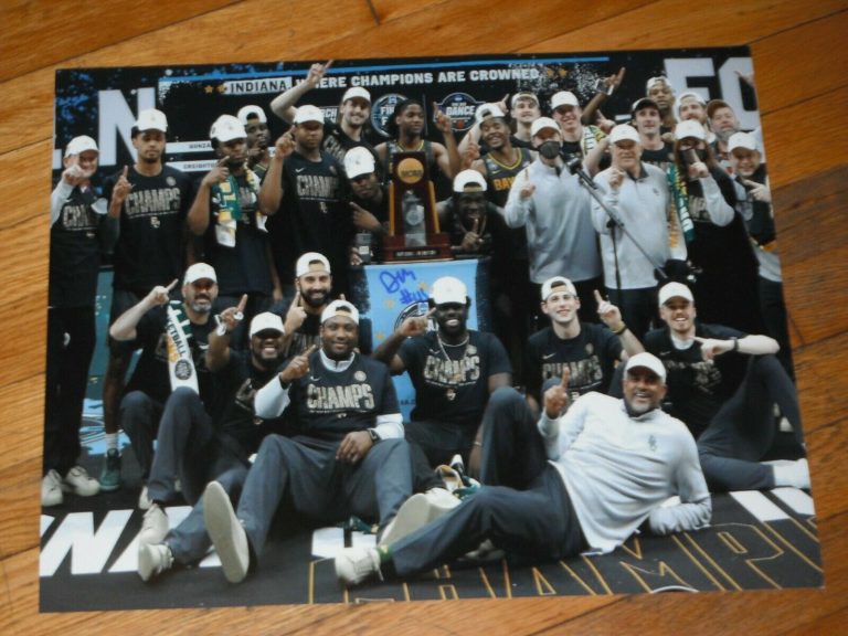 BAYLOR BEARS DAVION MITCHELL SIGNED CHAMPIONSHIP 16X20 COLLECTIBLE MEMORABILIA
