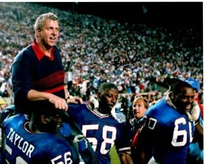 BILL PARCELLS AUTOGRAPHED SIGNED NFL NEW YORK GIANTS PHOTOGRAPH – TO JOHN COLLECTIBLE MEMORABILIA
