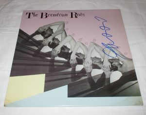 BOB GELDOF SIGNED THE BOOMTOWN RATS MONDO BONGO VINYL RECORD COLLECTIBLE MEMORABILIA