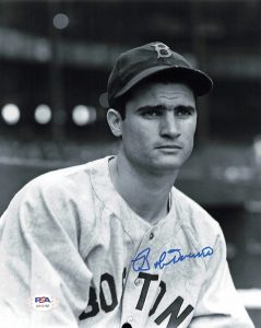 BOBBY DOERR SIGNED 8×10 PHOTO PSA/DNA BOSTON RED SOX AUTOGRAPHED COLLECTIBLE MEMORABILIA