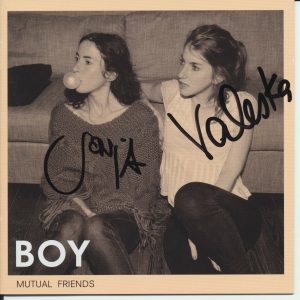 BOY DUO SIGNED MUTUAL FRIENDS CD COVER VALESKA STEINER & SONJA GLASS COLLECTIBLE MEMORABILIA