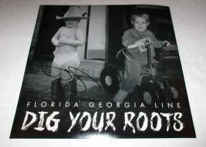 BRIAN KELLY SIGNED FLORIDA GEORGIA LINE DIG YOUR ROOTS 12X12 PHOTO COLLECTIBLE MEMORABILIA