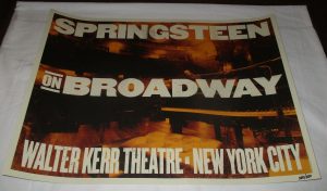 BRUCE SPRINGSTEEN ON BROADWAY LIMITED EDITION POSTER COLLECTIBLE MEMORABILIA