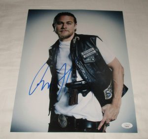 CHARLIE HUNNAM SIGNED SONS OF ANARCHY 11X14 PHOTO JSA COLLECTIBLE MEMORABILIA
