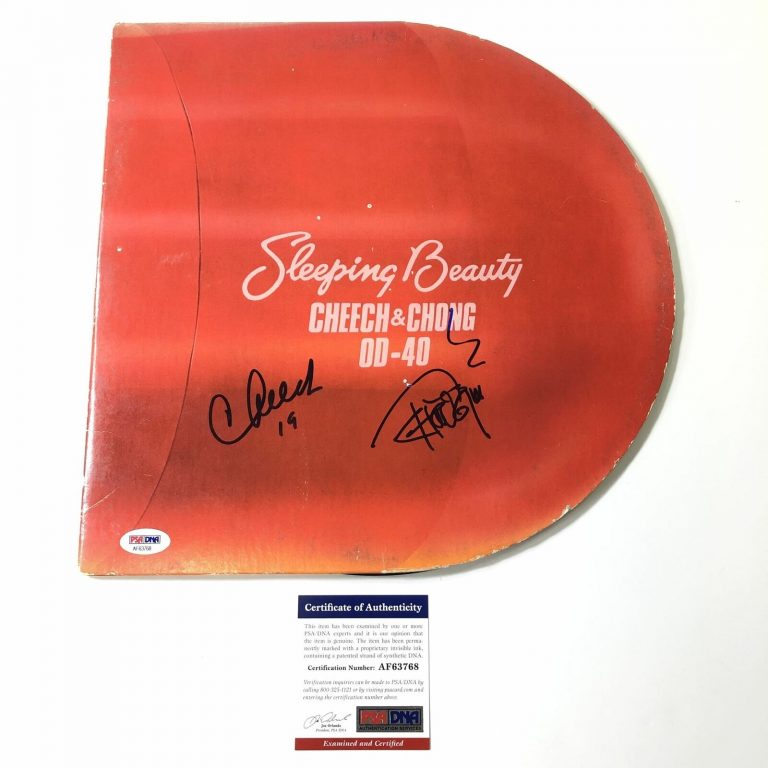 CHEECH & CHONG SIGNED LP VINYL PSA/DNA ALBUM AUTOGRAPHED SLEEPING BEAUTY AND MAR COLLECTIBLE MEMORABILIA